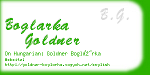 boglarka goldner business card